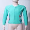 Jhaoyu Kids Girls Printed Long Sleeve Rash Guard Swimsuit Zipper Bathing Suit UV Sun Protection Swim Shirt Mint Green 12 Years view 3