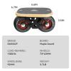 FreeSkates Portable Roller Road Drift Skates Plate, Maple Deck Anti-Skid Plate, Split Skateboard with PU Wheels, high-end Bearings(Black) view 4
