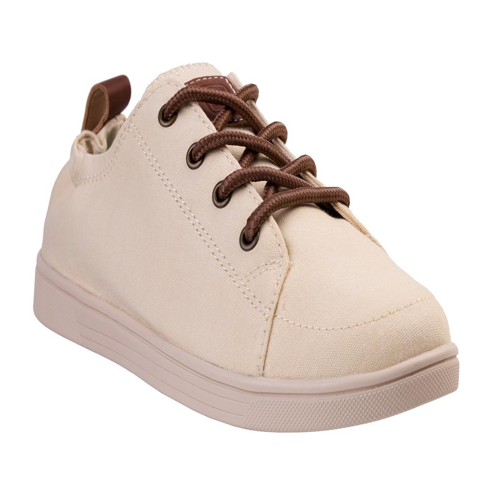 Spenco Women's Santa Clara Canvas Sneaker, Cream, 9 Wide