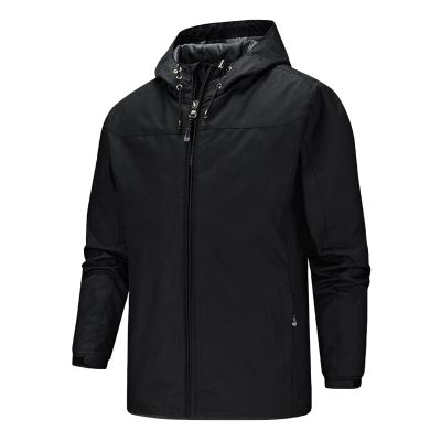Mens Tactical Jacket Outdoor Waterproof Soft Shell Hooded Military Windbreaker Hooded Rain Coat Water Resistant Fall Winter Hiking Windbreaker Jackets Shell Raincoat with Hood On