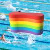Colaxi Pull Buoy Float Swim Trainer Foam Legs and HIPS Support Pool for Beginners Adults Pool Gear Aquatic Fitness, Rainbow view 3