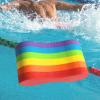 Colaxi Pull Buoy Float Swim Trainer Foam Legs and HIPS Support Pool for Beginners Adults Pool Gear Aquatic Fitness, Rainbow view 4