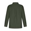 100% Linen Shirts for Women Ladies Summer Tops and Blouses 2023 Fashion Cotton Linen Shirts Collared Button Down Business Casual Work Blouse Army Green 4X view 4