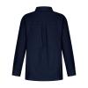 2023 Special Women's Long Sleeve Blouses Ladies Summer Tops and Blouses 2023 Fashion Cotton Linen Shirts Collared Button Down Business Casual Work Blouse Navy 3X view 3
