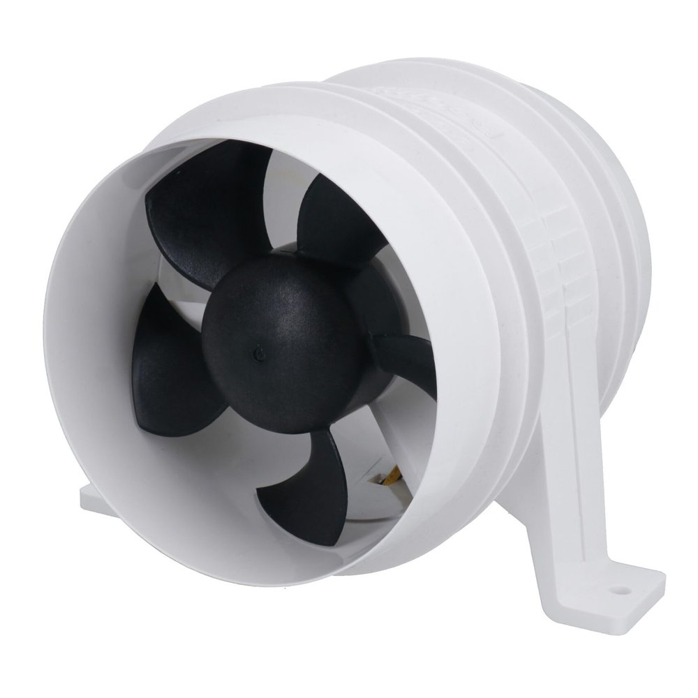 4" Attwood Turbo 4000 Bilge Blower in Line Cabin Ventilation Fan 12v 145 CFM