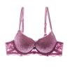 Women's Push Up Lace Comfort Padded Embroidered Underwire Support Perfect Everyday Bra Lift Up Add One Cup Lavender view 1