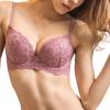 Women's Push Up Lace Comfort Padded Embroidered Underwire Support Perfect Everyday Bra Lift Up Add One Cup Lavender view 2