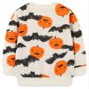 Hongshilian Unisex Kids Cute Cartoon Cotton Sweater Shirt(3T,Pumpkin&Beige) view 4