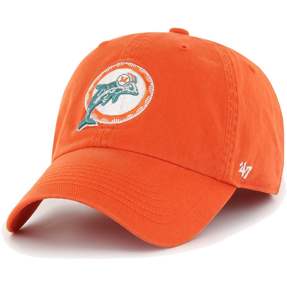47 Men's Orange Miami Dolphins Gridiron Classics Franchise Fitted Hat