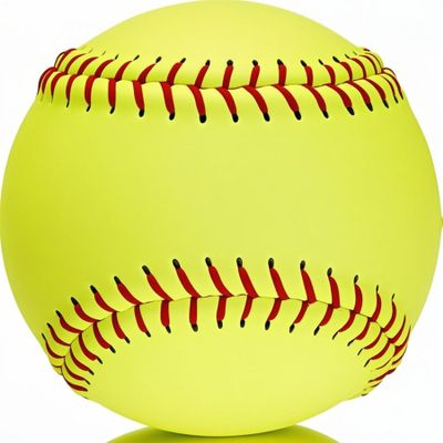 OMYOPY Official Size Softballs 12" Softballs Fastpitch Practice Softball, Unmarked & Leather Covered Training Ball for Games, Practice and Training