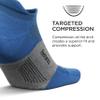 Feetures Merino 10 Ultra Light Cushion No Show Tab Ankle Socks - Wool Socks for Women & Men - Mountain Lake, S (1 Pair) view 2