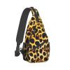 ZISHAK Fun Leopard Prints Unisex Casual Diagonal Chest Bag,Multipurpose Crossbody Shoulder Bag Travel Hiking Daypack view 2