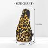 ZISHAK Fun Leopard Prints Unisex Casual Diagonal Chest Bag,Multipurpose Crossbody Shoulder Bag Travel Hiking Daypack view 3