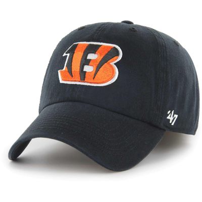 47 Men's Black Cincinnati Bengals Franchise Logo Fitted Hat