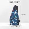 ZISHAK Ice Hockey Print Unisex Casual Diagonal Chest Bag,Multipurpose Crossbody Shoulder Bag Travel Hiking Daypack view 3