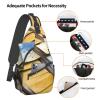 ZISHAK Postal Stationery Unisex Casual Diagonal Chest Bag,Multipurpose Crossbody Shoulder Bag Travel Hiking Daypack view 4