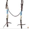 HILASON Western Wool Headstall Tack Grey & Off White | Head Stall view 3