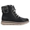 CLIFFS BY WHITE MOUNTAIN Women's Shoes Hearten City Hiker Boot, Black/Fabric, 6.5 W view 3