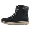 CLIFFS BY WHITE MOUNTAIN Women's Shoes Hearten City Hiker Boot, Black/Fabric, 6.5 W view 4