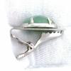 1 3/5 INCH 25x18 OVAL GREEN AVENTURINE CAB GEMSTONE TIE CLIP TIE BAR EPTT100 view 2