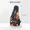 ZISHAK Cute Animal Fox Flower Unisex Casual Diagonal Chest Bag,Multipurpose Crossbody Shoulder Bag Travel Hiking Daypack view 3