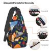 ZISHAK Cute Animal Fox Flower Unisex Casual Diagonal Chest Bag,Multipurpose Crossbody Shoulder Bag Travel Hiking Daypack view 4