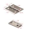 Boat Broad Hinge | Aluminum Silver 1 1/2 X 1 1/4 Inch (Set of 4) view 3