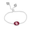From the Heart Oklahoma Sooners Kennedy Bracelet Adjustable Slider Bead Jewelry Gift Licensed OU view 1