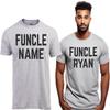 Ann Arbor T-shirt Co. Customized Funcle | Fun Funny Uncle New Baby Pregnancy Maternity Niece Nephew Men T-Shirt-(Grey,2XL) view 2