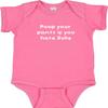 Campus Originals Cute New Poop Your Pants if You Hate Duke Funny Baby Outfit Romper Bodysuit (Pink, Newborn) view 1