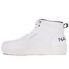 Nautica Boys Girls High-Top Sneakers Lace-Up Trainers Basketball Style Shoes-Oakford Youth-White Smooth,Size 5 view 2