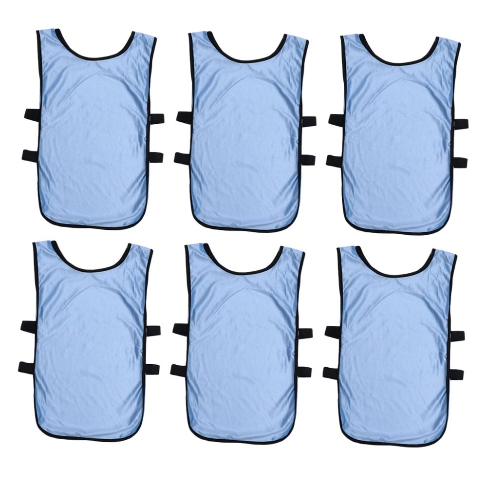 CALLARON 6pcs Lightweight Quickly-dry Training Vest for Boys and Girls Breathable Basketball and Football Jerseys Light for Team Sports and Practice Sessions