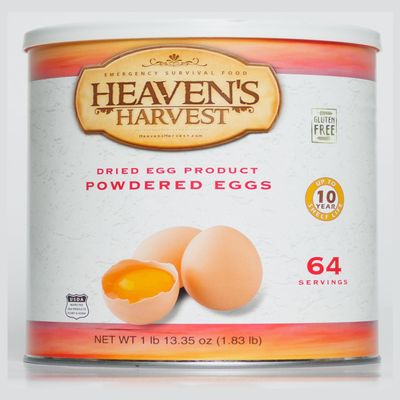 Heaven's Harvest Freeze-Dried Eggs 10 Year Shelf Life | 64 Servings (Emergency Survival Food (#10 Size Can - Powdered Eggs Powdered)