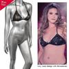 CalExotics Radiance Plus Size Triangle Bikini Top Black view 2