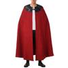 COSDREAMER Men Costume Cloak Witch Cloak Renaissance Medieval Cape (A red, XX-Large) view 4
