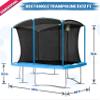 Machrus Upper Bounce Rectangle Trampoline 8x14FT 9x15FT 10x17FT - Rectangular Recreational Trampoline - Large Trampolines with Enclosure Net - Big Gymnastics Trampolines for Kids & Adults view 2