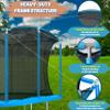 Machrus Upper Bounce Rectangle Trampoline 8x14FT 9x15FT 10x17FT - Rectangular Recreational Trampoline - Large Trampolines with Enclosure Net - Big Gymnastics Trampolines for Kids & Adults view 4
