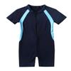 Alvivi Kids Girls Boys One Piece Zipper Rash Guard Swimsuit Anti-UV Tankini Sun Protection Wetsuit Bathing Suit Navy Blue 8 Years view 3