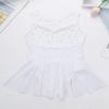 Alvivi Kids Girls Rhinestone Dance Dresses Sleeveless Ballet Figure Ice Skating Outfit Gym Skirted Leotard White 8 Years view 3