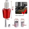 for Y&AMAHA Aerox155 2017 2018 2019 2020 2021 Motorcycle Scooter Handle Bar Grips Handlebar Grip Ends 7/8'' 22mm CNC Aerox 155 (Color : Silver) view 2