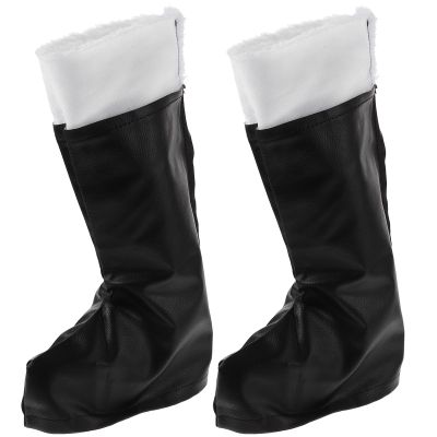LOGOFUN Santa Claus Boot Santa Claus Dress Footwear Christmas Cosplay Party Decoration for Xmas Party Supplies