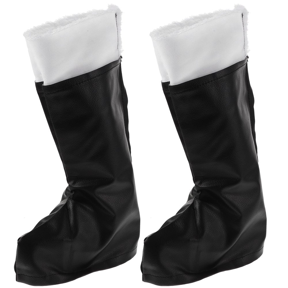 LOGOFUN Santa Claus Boot Santa Claus Dress Footwear Christmas Cosplay Party Decoration for Xmas Party Supplies