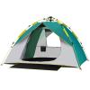 ZUMAHA Tent Automatic TentDual Layer Camping Tent for 2-3 PersonDouble Doors StructureRapid Circulation Ventilation Beach Tent Portable view 1