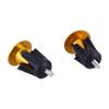 Aluminum Bike Handlebar End Plugs Fit for Most Bicycle, Road Bike, Mountain Bike,folding bike. (Quantity:A pair Bicycle Bar End Plugs) (Gold) view 3