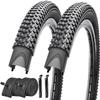 2 Pack Bike Tires 18"x2.125" Tires ad Inner Tubes AV 32mm Schrader Valves for Mountain Trail Road Park Bicycle (18x2.125-2 Tires 2 Tubes 2 Levers) view 1