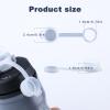 4pcs Mud Caps for Bottles, Transparent Bike Bottle Cap Top BPA Free Bike Water Bottle Mud Cap for Podium Peak Fitness Bottles Bike Bottle Cap Top view 2