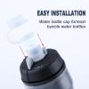 4pcs Mud Caps for Bottles, Transparent Bike Bottle Cap Top BPA Free Bike Water Bottle Mud Cap for Podium Peak Fitness Bottles Bike Bottle Cap Top view 4