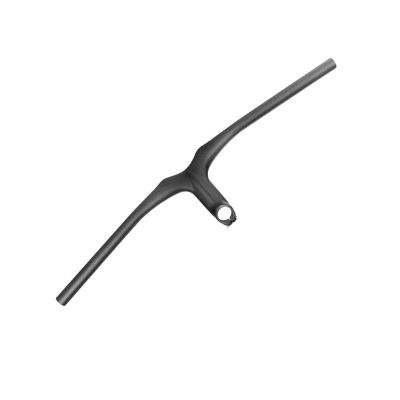1-1/8" Full Carbon Fiber Integrated Stem Handlebars 3K Gloss/Matte Surface 28.6mm Riser Bar Stem70-100MM Bar Width 580-720MM Mountain Bike Handlebars MTB Accessories,Matte,120mm*660mm