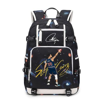 Ansigeren No. 30 Basketball Player Multifunctional Backpacks Sports Fan Bookbag Travel Student Backpack (D2)