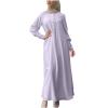 2024 Women Islamic Abaya Robe Ladies Muslim Dresses Loose Long Sleeve Prayer Clothes Solid National Evening Gowns view 1
